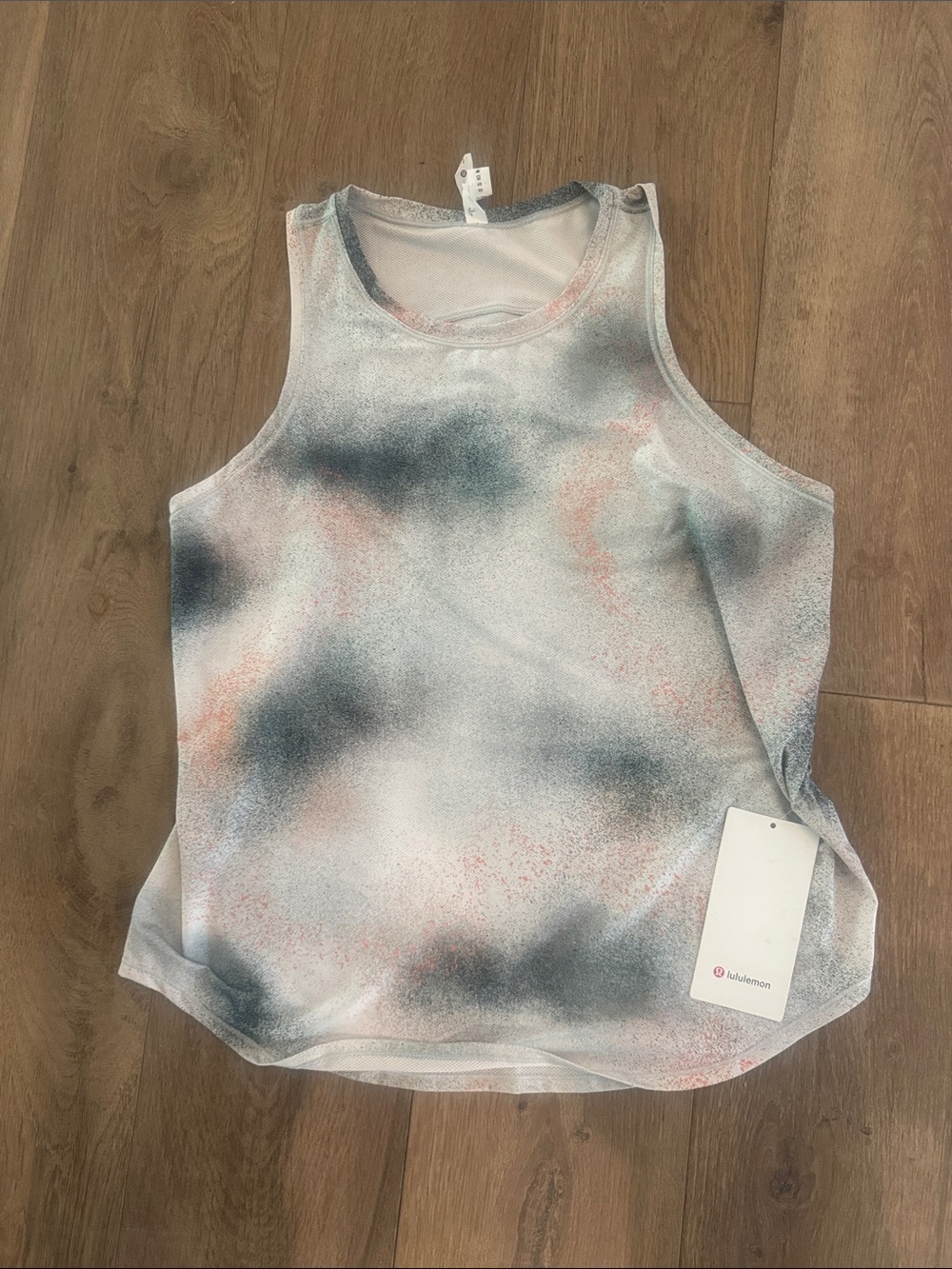 lululemon athletica Cloud Wash Tank Top in White, Black, and Pink